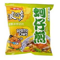 華元 餅乾 波的多蚵仔煎 原味 (10入/箱) 台灣經典小吃, 34g, 10個