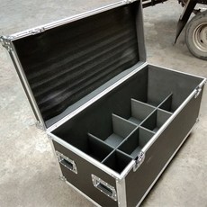 랙케이스 이동식 콘솔 오디오 캐비닛 장비 음악 케이스, 블랙1 x 6, 기본 색상