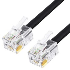 인네트워크 6P4C 전화선 팩스 케이블 10M 금도금 단자, 1개, IN-6P410M