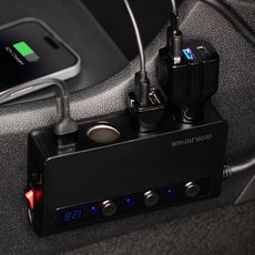 아이나비허브 고속 150W 7in1 시거잭 충전 차량용 멀티소켓 ISC-MHP01, 1개, 7구