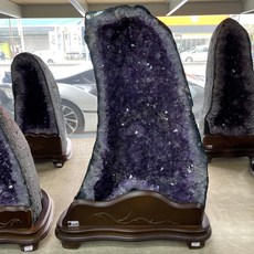 巴西晶洞共生瑪瑙黑碧璽 二次生長結晶 水波紋天然清透紫水晶, 1個, 24.2公斤