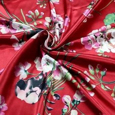 실크원단 프린트 시뮬레이션 실크 새틴 원단 기모노 DIY 바느질 꽃 가정 가구 장식 재료 천 200x150cm, 19) 19  200x150cm, 1개