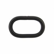 糊塗鞋匠 優質鞋材 N317 橢圓扣 橢圓環 包包扣 皮帶扣 腰帶扣 背帶扣環 包包扣環 調節扣, 電泳黑