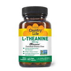 컨트리라이프 엘 테아닌 L-Theanin suntheanine vitamin B6 60캡슐, 1개, 60정