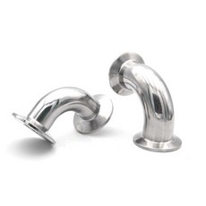 스테인레스 스틸 SS304 316L3 클립 90도 엘보 3/4인치 1인치 2인치 3인치 4인치 19mm-102mm 파이프 OD 위생, 10 32mm Ferrule 50.5, 02 SS304