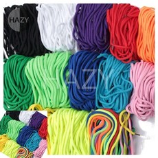 헤이지 운동화끈 면둥근것 주황 신발매듭끈