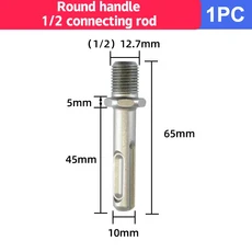 가위 잭 어댑터 1/2 인치 크롬 바나듐 강철 렌치 도구 임팩트 드릴 소켓 용 자동차, 03 1PC, 1개