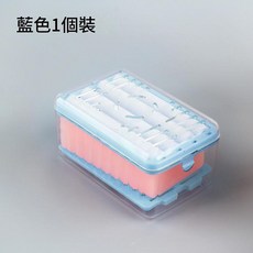 免手搓起泡盒 洗手香皂盒 滾輪式自動起泡肥皂盒, 藍色, 1個