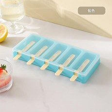 柏竣社 平躺雪糕模 家用 DIY自製 冰淇淋冰糕模具, 藍色, 1個