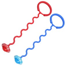아가플러스 루키 LED 발목 줄넘기, 레드, 블루, 1개