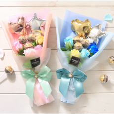 HPS 끌레르 페레로로쉐 꽃다발 졸업식 입학식 초콜릿 선물 발렌타인데이 기념일, 핑크