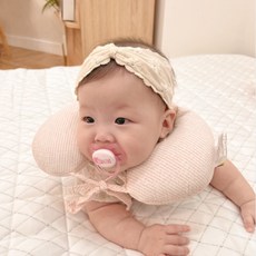 [몽슈레] 꿀벌원단 달님 목베개/베베룬 넥서포터/유모차 카시트 유아목쿠션 (택1)