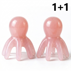 [마켓미모] 문어데이 두피 얼굴 바디 문어괄사 1+1, 핑크, 1세트