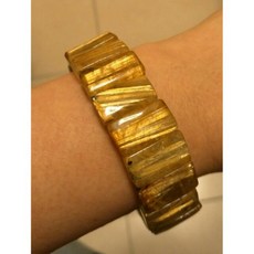 天然鈦晶手排55克