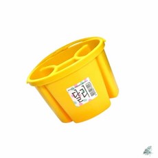 더캔보 달리 수채화 물통 소 노랑색 4칸 미술도구