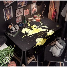 타로식탁보 타로스프레드천 매트 타로천 카드 러그 테이블 사각패브릭, 130x130-80x80정도의데스크탑에적합, 13