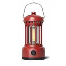 타닥 로이스토 캠핑 랜턴 IPX4등급 방수 밝기조절 4 Color 감성 LED 조명, 1개, 라즈베리레드M