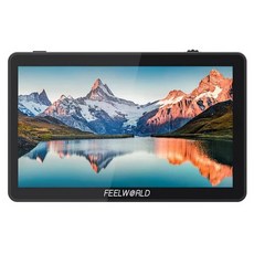 FEELWORLD F6 PLUS V2 4K 터치스크린 지원 사진 영상용 DSLR 미러리스 카메라 모니터 3D LUT 지원 충전기 배터리 미포함, 1개, 블랙