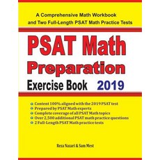 (英文圖書)PSAT Math Preparation Exercise Book: A Comprehensive Math Workbook and Two Full-... 平裝版, Effortless Math Education, 英文