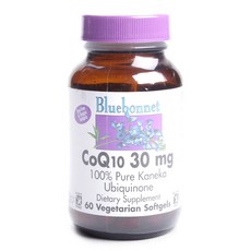 Bluebonnet 無麩質CoQ10素食軟膠囊 30mg, 1個, 60 件