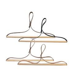 Hanger 헹거 히노키 가죽 옷걸이 42cm 4개 세트