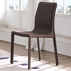 Hazoae 마장가죽 고급식탁의자 2p 모던 인테리어 거실 주방용 편한 착석 신혼부부 부모님 추천, 2개, 브라운