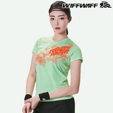 위프와프 80195 시합복 여성 라운드 티셔츠 상쾌한 감각물 옷