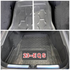 9at 賓士電動車行李箱墊 後車廂托盤 EQB EQS EQA適用, (V297)安裝示意:兩側左右固定環未蓋