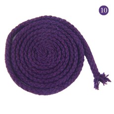 5mm 브레이드 코드 DIY 코튼 로프 태피스트리 드로스트링 바인딩 장식 트위스트 스레드 두꺼운 스트링 공예 신발 가방, 10