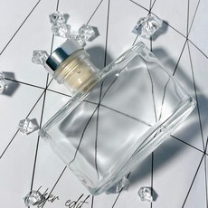 VITO zakka 扁橢圓卡口擴香瓶 150ml 浮游花擴香玻璃空瓶 香氛薰香裝飾, 透明, 1個