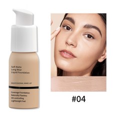 Soft Matte Long Wear Liquid Foundation, 104# 淺黃色, 1個