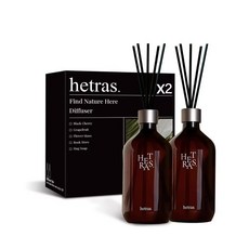 hetras. 香氛擴香瓶 2入組, 2個, 500ml, No.02 花園