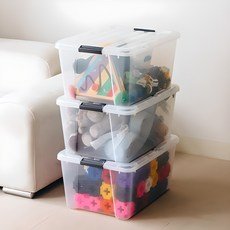 아이리스 버클 리빙박스 CNCB, 투명, 3개