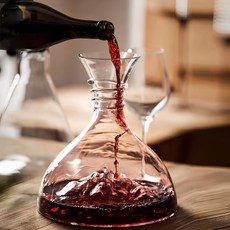 熱銷 歐式輕奢冰山瀑布式快速醒酒器 家用水晶玻璃葡萄酒分酒器 紅酒醒酒壺 分酒壺, 1個, 冰山醒酒器