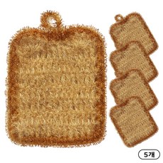 크린라이프 식빵손뜨개수세미 5P, 1세트, 5개