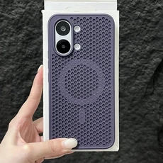 허니콤 방열 마그네틱 맥세이프 케이스 레드미 터보5 K90 프로맥스 K80 K70 K60 울트라 프로 메쉬 방열 커, 07 레드미 K70, 11 Dark Purple