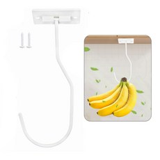 YGG 무타공 부착식 바나나걸이 거치대, 1개, 화이트