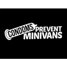 Condoms Prevent minivans Adult Funny Makarios LLC |Cars Trucks Vans Walls 노트북 MKR| 화이트 |5.5 x 1.5|, 1개