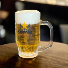 삿포로 저그 맥주잔 일본 북해도 컵 유리 하이볼 sapporo 손잡이, 1개