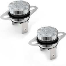 Awozkcd ULCUL KSD301 온도 조절기 125V 16A 열 스위치 85C185F에서 회로 꺼짐 및 65C149F에서 켜짐 정상적으로 닫힌 N.C 바이멘탈 자동 리셋 스냅, 150°C/302°F -M