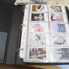 珠友 LE-06020 (NA-06010)Leader A4/4孔PP活頁名片本/拍立得收納/400名(無耳) 好好逛, 2包共20張/WA-26003內頁