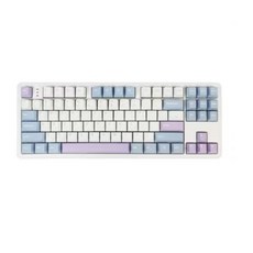 큐센 풀윤활 가스켓 유무선 기계식 키보드, COLOR BLUEPURPLE, QSENN Q87 PBT, 저소음 바다소금축