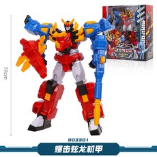 台灣熱賣 正版迷你特工隊 恐龍力量 變形合體 炫龍機甲獸王 力量機器人玩具, 【爆擊炫龍機甲】, 1個