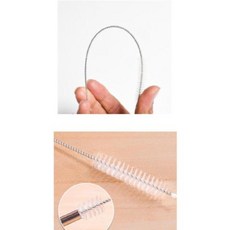 빨대솔 빨대 세척솔 슬림 브러쉬 텀블러 젖꼭지 솔 23cm, 단품