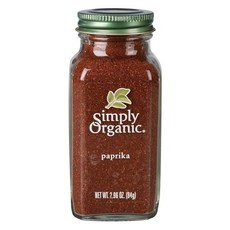 심플리 오가닉 파프리카 분말 유기농 Simply Organic Paprika Grnd Org, 83g, 1개