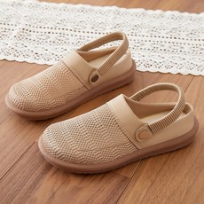 BLTER 여성 뮬 메쉬 슬리퍼 발편한 여름 미끄럼방지 통기성 초경량 슬리퍼 여성 샌들 운동화 슬립온 여성 플랫 슈즈 엄마 샌들 가볍고 스니커즈G-JFX05