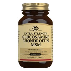 Solgar 솔가 엑스트라 스트렝스 글루코사민 콘드로이친 Extra Strength Glucosamine Chondroitin MSM 60정, 1개