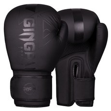 GINGPAI 권투 글러브 타이 트레이닝 글러브 격투 무술 장갑 GXBQT, 1세트, 블랙 1세트, 블랙
