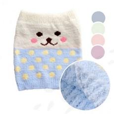 수면양말 고양이 캐릭터 도트무늬 보온 겨울 실내 푹신한 털 안감 발목 워머