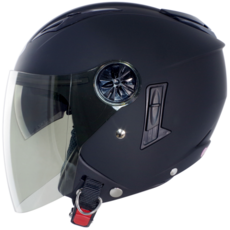 GP-5 235 繽紛馬卡龍色系安全帽 導風孔設計 內墨鏡 DOT認證 雙鏡片, 消光黑